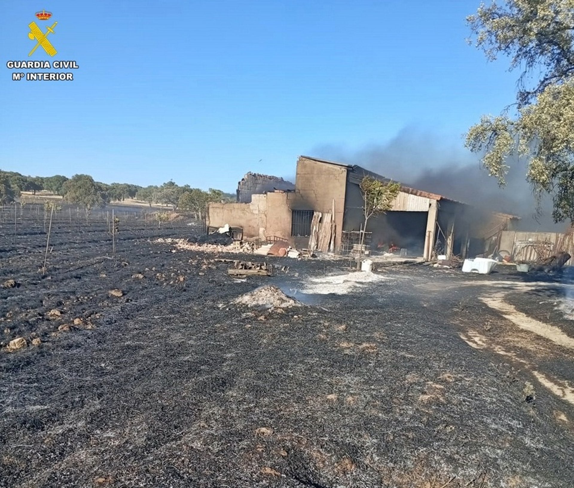 Investigado un hombre por provocar un incendio forestal en Casas de Don Pedro con el tractor que conducía Investigado un hombre por provocar un incendio forestal en Casas de Don Pedro con el tractor que conducía
