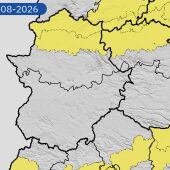 Este jueves se activarán las alertas amarillas por altas temperaturas en los Valles del Tajo y el Alagón, así como en el norte cacereño