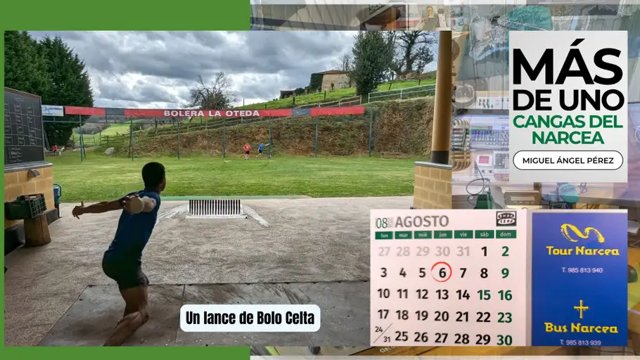 Jugando al Bolo Celta en Tineo Jugando al Bolo Celta en Tineo