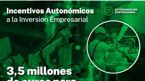 La Junta concede 3,5 millones de euros en ayudas a la inversión para 38 empresas que movilizarán más de 10 millones La Junta concede 3,5 millones de euros en ayudas a la inversión para 38 empresas que movilizarán más de 10 millones