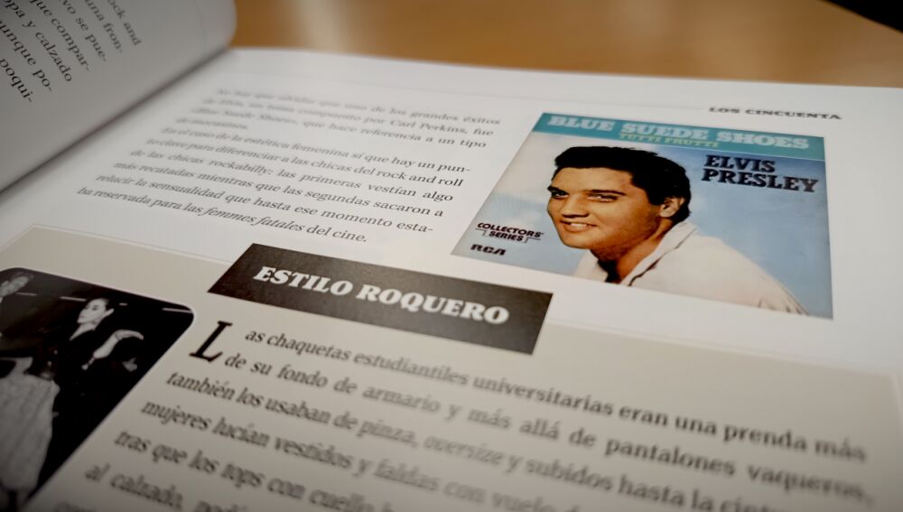 Una de les pàgines del llibre 'Rock & arte y estética', que dedica un apartat especial a l'estètica rocakbilly