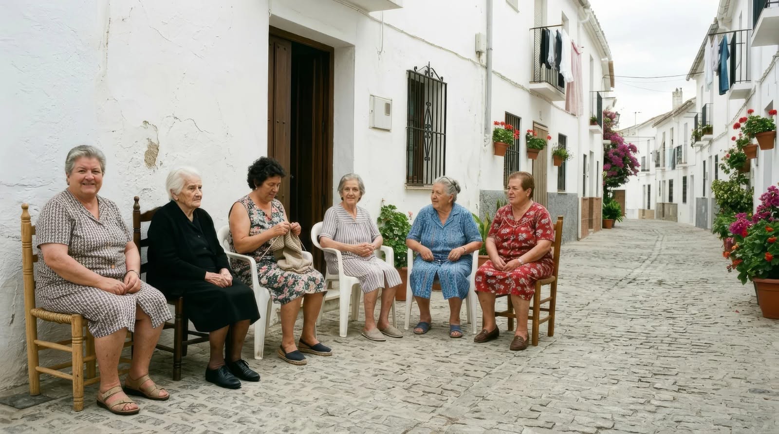 La bata andaluza se convierte en símbolo de memoria y orgullo para las mujeres mayores La bata andaluza se convierte en símbolo de memoria y orgullo para las mujeres mayores