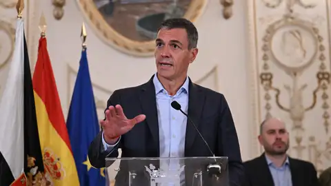 Pedro Sánchez durante una comparecencia Pedro Sánchez durante una comparecencia