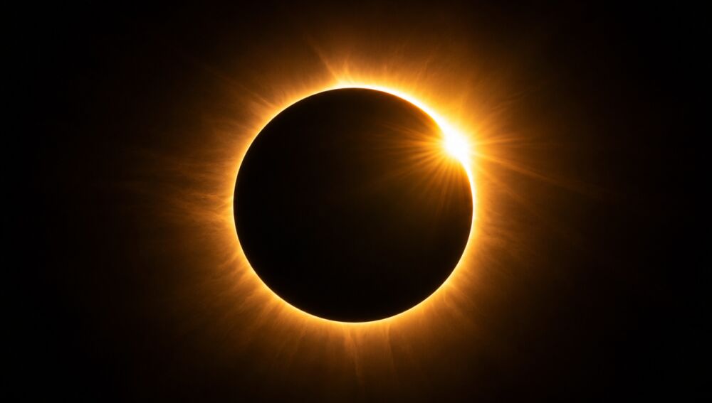 Així es veu un eclipsi total de sol