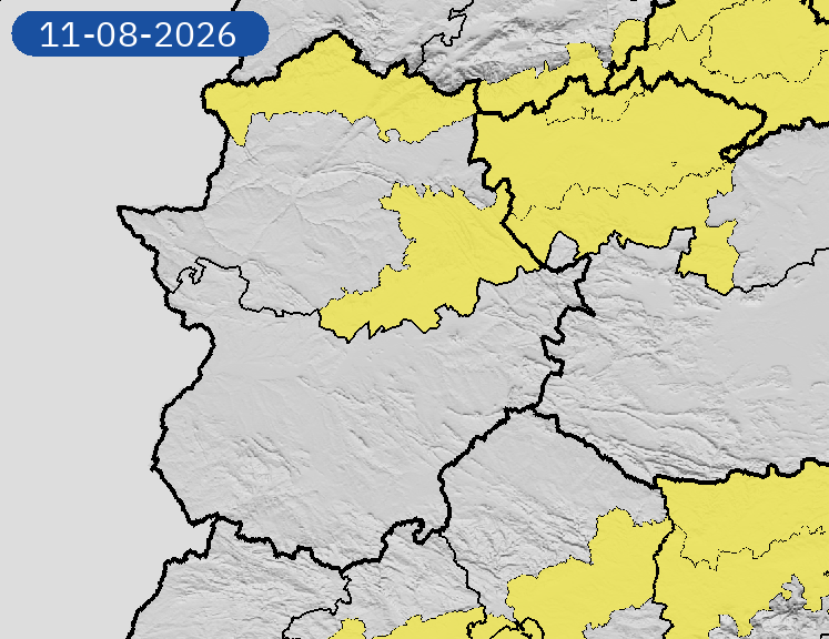 Este martes se activará la alerta amarilla por altas temperaturas en el Norte de Cáceres y en la comarca de Villuercas y Montánchez Este martes se activará la alerta amarilla por altas temperaturas en el Norte de Cáceres y en la comarca de Villuercas y Montánchez