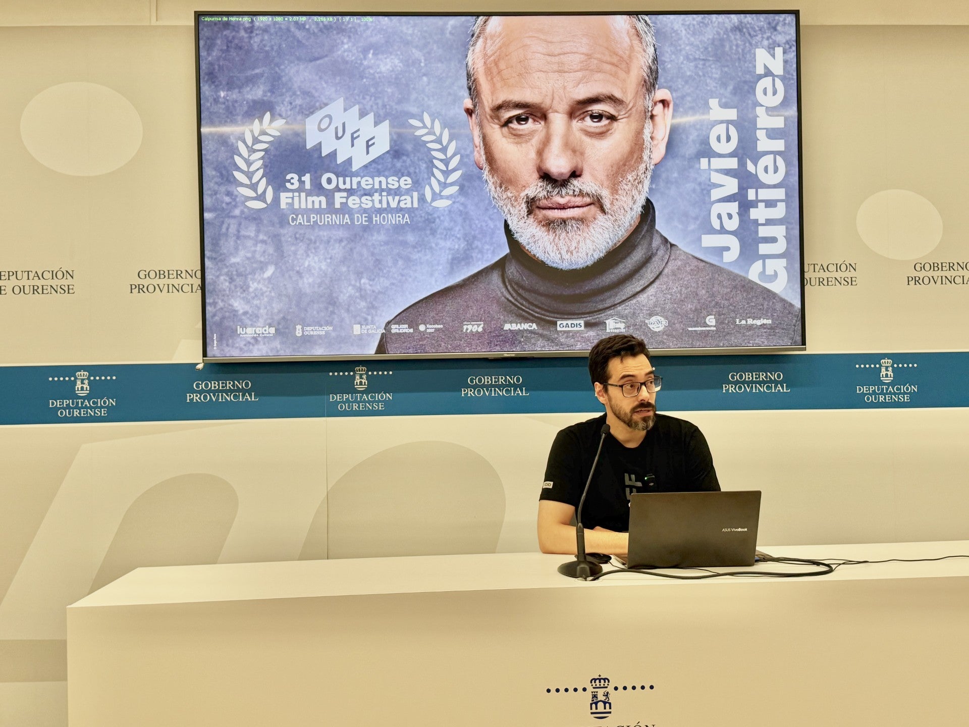 Javier Gutierrez premio Calpurnia de Honra do OUFF Javier Gutierrez premio Calpurnia de Honra do OUFF