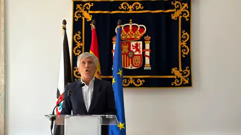 Marlaska durante su intervención en Ceuta a día 13 de agosto de 2026. Marlaska durante su intervención en Ceuta a día 13 de agosto de 2026.
