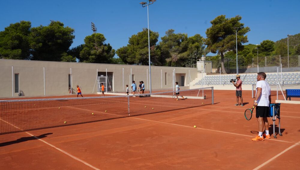 Imagen de las nuevas pistas de tenis de Can Misses