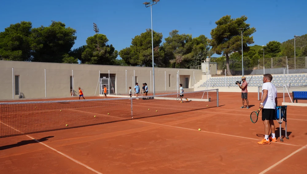 Imagen de las nuevas pistas de tenis de Can Misses Imagen de las nuevas pistas de tenis de Can Misses