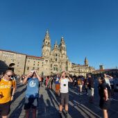 Santiago y comarca compostelana vivieron con inmensa emoción la magia del eclipse 