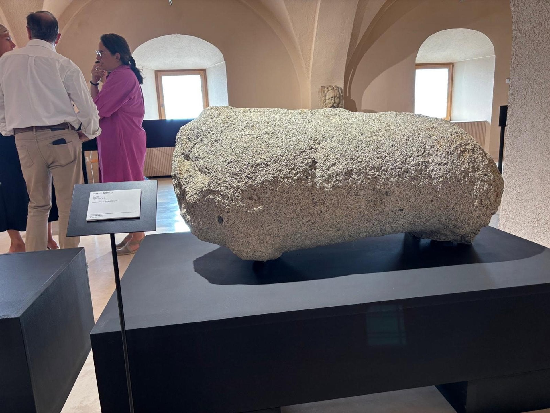 El Museo de Cáceres incorpora a sus fondos el verraco geminado recuperado en el embalse de Valdecañas El Museo de Cáceres incorpora a sus fondos el verraco geminado recuperado en el embalse de Valdecañas