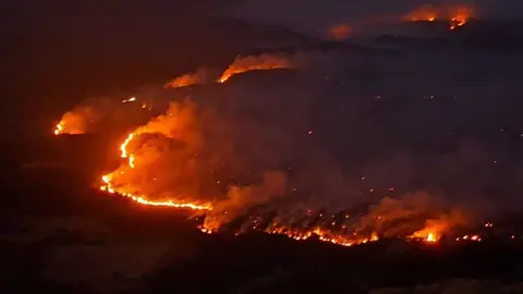 Detenido un hombre de 28 años por el incendio de Las Peñas de Riglos, que afecta a 5.500 hectáreas Detenido un hombre de 28 años por el incendio de Las Peñas de Riglos, que afecta a 5.500 hectáreas