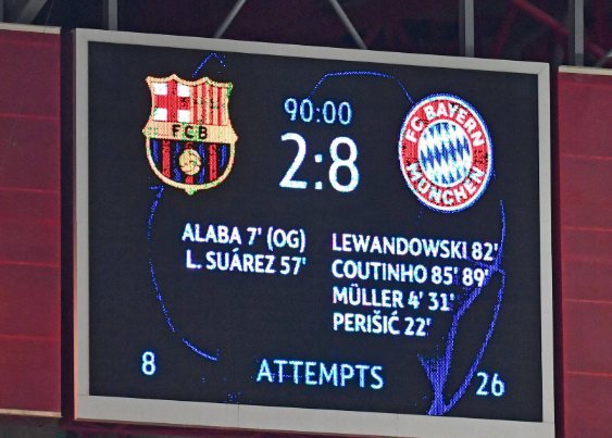 El dardo del Bayern que todo culé querría olvidar: los alemanes vuelven a recordar el famoso 2-8 en Champions El dardo del Bayern que todo culé querría olvidar: los alemanes vuelven a recordar el famoso 2-8 en Champions