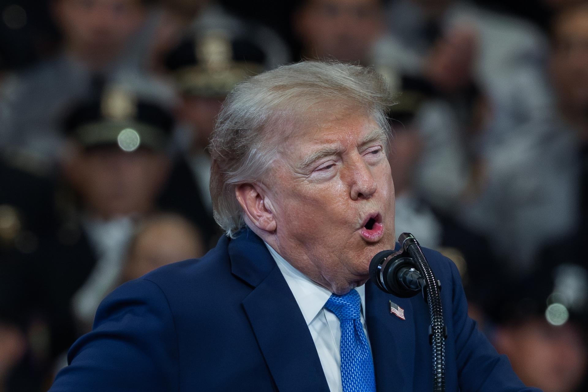 Donald Trump, presidente de Estados Unidos, durante un acto oficial. Donald Trump, presidente de Estados Unidos, durante un acto oficial.