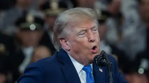 Donald Trump, presidente de Estados Unidos, durante un acto oficial. Donald Trump, presidente de Estados Unidos, durante un acto oficial.