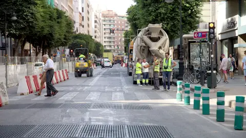Las obras en la calle Colón finalizarán para Navidad Las obras en la calle Colón finalizarán para Navidad