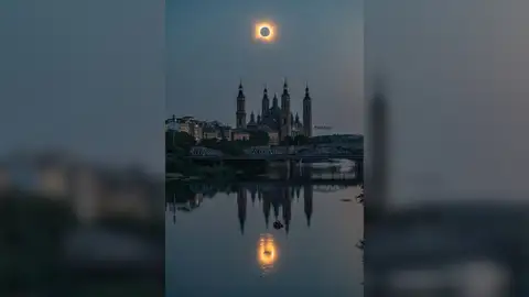 La NASA elige como foto del día los "dos eclipses" de Zaragoza: "Admiración compartida por muchos" La NASA elige como foto del día los "dos eclipses" de Zaragoza: "Admiración compartida por muchos"