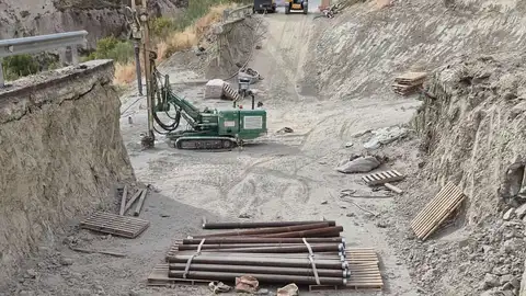 Situación de la GR-3201 siete meses después de los daños del temporal Situación de la GR-3201 siete meses después de los daños del temporal