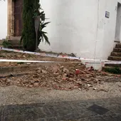 Destrozos en la tejado de la torre de la Iglesia de San Miguel el Bajo, en el Albaicín Destrozos en la tejado de la torre de la Iglesia de San Miguel el Bajo, en el Albaicín