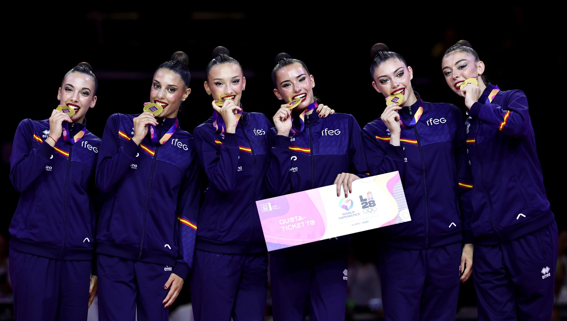 España se proclama campeona del mundo en gimnasia rítmica y consigue el billete olímpico para Los Ángeles 2028 España se proclama campeona del mundo en gimnasia rítmica y consigue el billete olímpico para Los Ángeles 2028