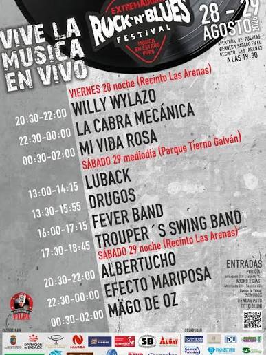La Cabra Mecánica o Mägo de Oz, entre los artistas que actuarán en el Rock N' Blues Festival de Don Benito La Cabra Mecánica o Mägo de Oz, entre los artistas que actuarán en el Rock N' Blues Festival de Don Benito