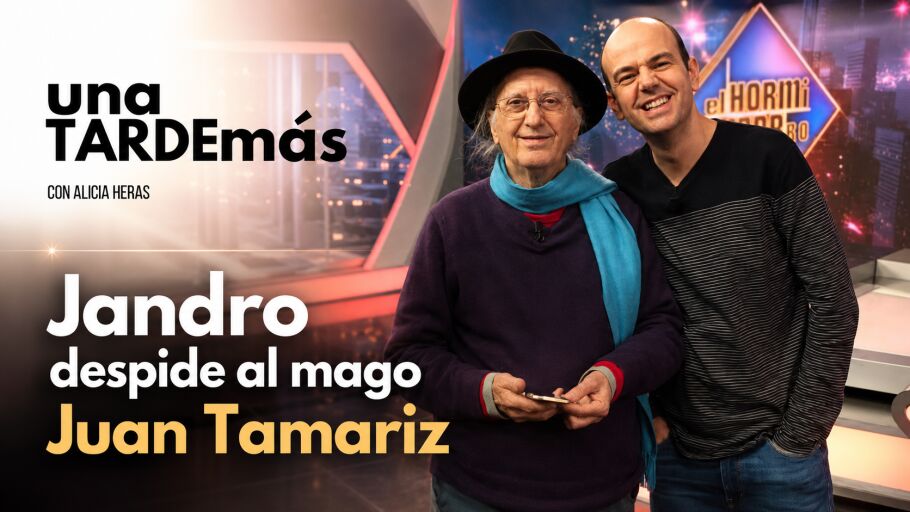 El mago Jandro se despide de Juan Tamariz en los micr&oacute;fonos de Alicia Heras