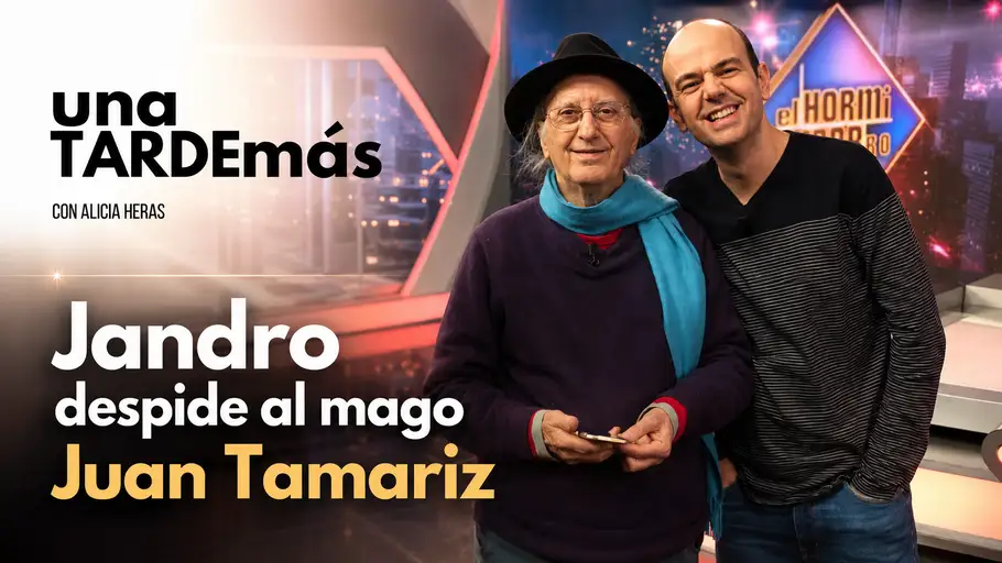 El mago Jandro se despide de Juan Tamariz en los micrófonos de Alicia Heras El mago Jandro se despide de Juan Tamariz en los micrófonos de Alicia Heras