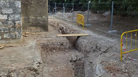 Excavaciones en la ermita de Ternils en Carcaixent