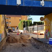 Avanzan las obras del acceso al IES Marcos Zaragoza de Villajoyosa que contará con un nuevo paso inferior y una rotonda Avanzan las obras del acceso al IES Marcos Zaragoza de Villajoyosa que contará con un nuevo paso inferior y una rotonda