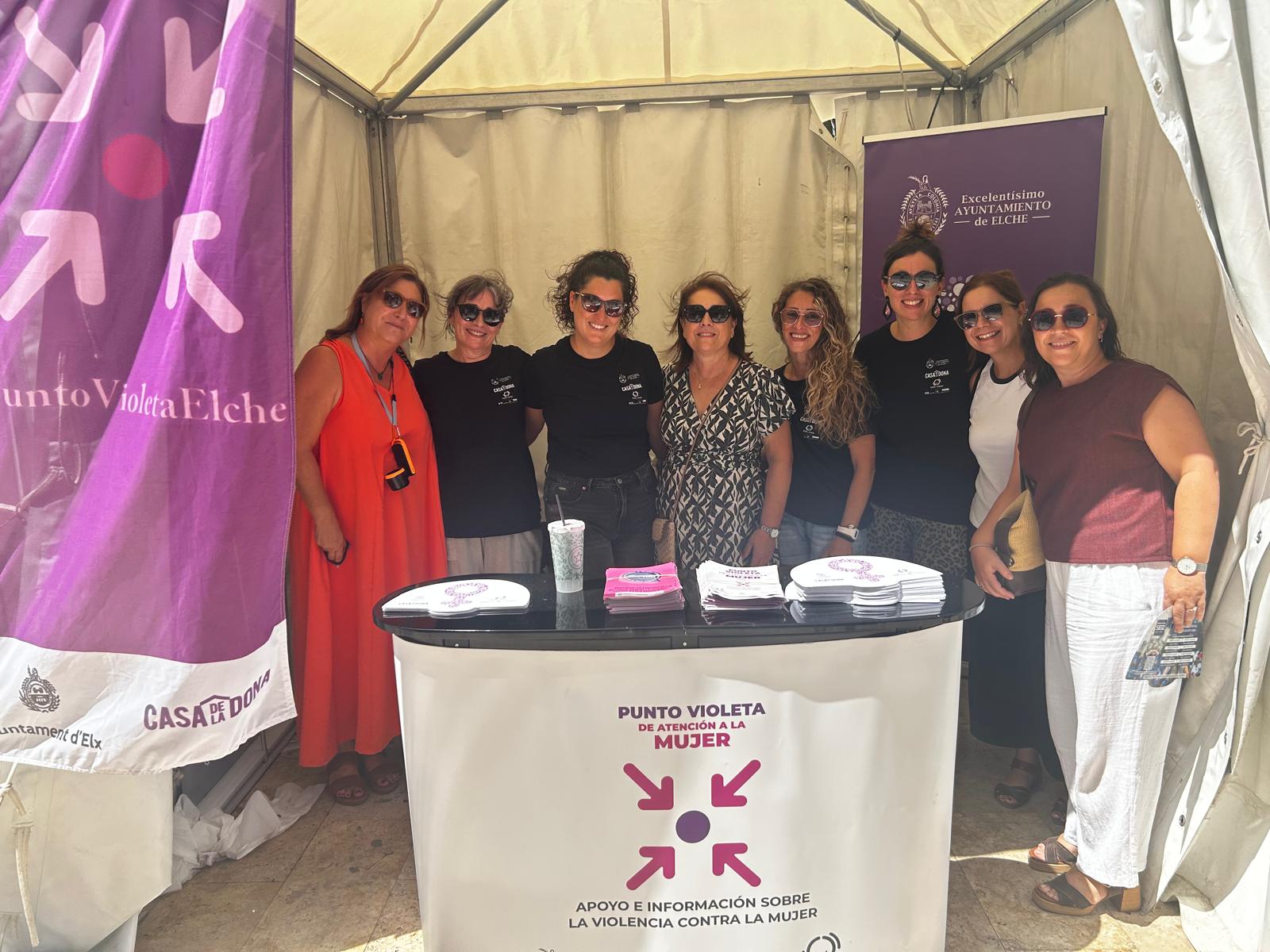 Los Puntos Violeta registran durante las fiestas de Elche 35 intervenciones y 6.332 atenciones Los Puntos Violeta registran durante las fiestas de Elche 35 intervenciones y 6.332 atenciones
