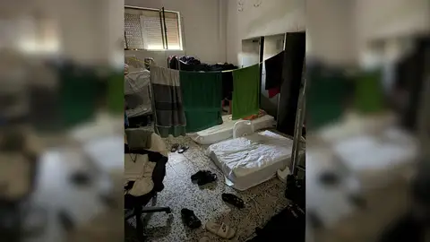 Imagen de una de las habitaciones, proporcionada por la Confederación Española de Policía. Imagen de una de las habitaciones, proporcionada por la Confederación Española de Policía.