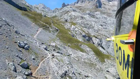 Rescate de montaña en Cabrales. Rescate de montaña en Cabrales