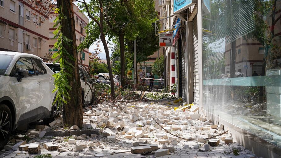 Im&aacute;genes de los destrozos causado por el terremoto en Granada.