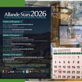 Programa de actividades de las Jornadas Allande Stars 2026