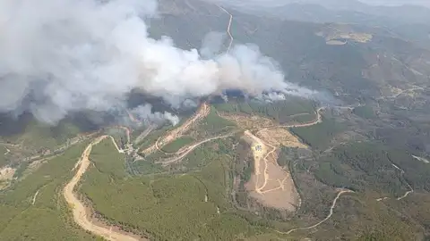 700 evacuados en 9 alquerías debido a un incendio forestal en Las Hurdes 700 evacuados en 9 alquerías debido a un incendio forestal en Las Hurdes