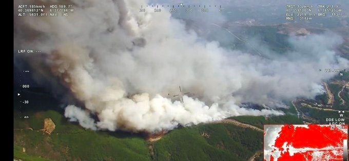 3.700 hectáreas afectadas, 11 alquerías y 800 vecinos desalojados y los 300 habitantes de Nuñomoral confinados por el incendio 3.700 hectáreas afectadas, 11 alquerías y 800 vecinos desalojados y los 300 habitantes de Nuñomoral confinados por el incendio