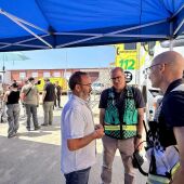 Morales visita el Puesto de Mando Avanzado en Pinofranqueado para conocer de primera mano la evolución del Incendio Forestal