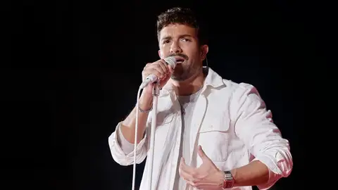 Pablo Alborán durante un concierto Pablo Alborán durante un concierto