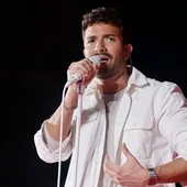 Pablo Alborán durante un concierto Pablo Alborán durante un concierto