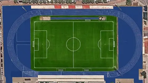 Simulación del resultado de las obras de reforma del estadio municipal Manolo Maciá. Simulación del resultado de las obras de reforma del estadio municipal Manolo Maciá.