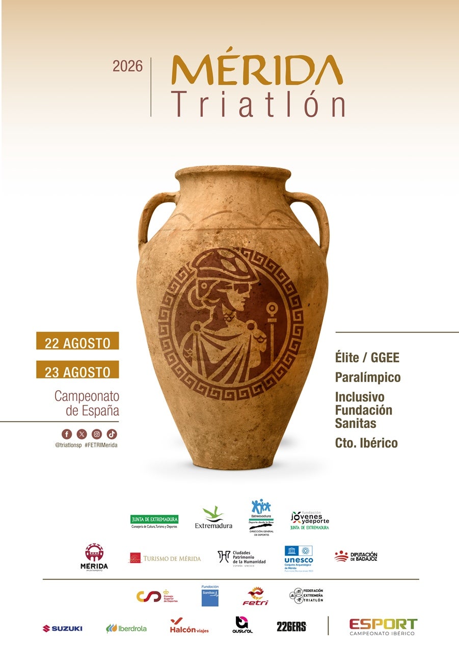 Unos 800 deportistas disputan este fin de semana en Mérida los Campeonatos de España, Ibérico e Inclusivo de Triatlón Unos 800 deportistas disputan este fin de semana en Mérida los Campeonatos de España, Ibérico e Inclusivo de Triatlón