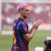El jugador del F.C Barcelona, Gavi, durante la celebración del Trofeo Joan Gamper El jugador del F.C Barcelona, Gavi, durante la celebración del Trofeo Joan Gamper