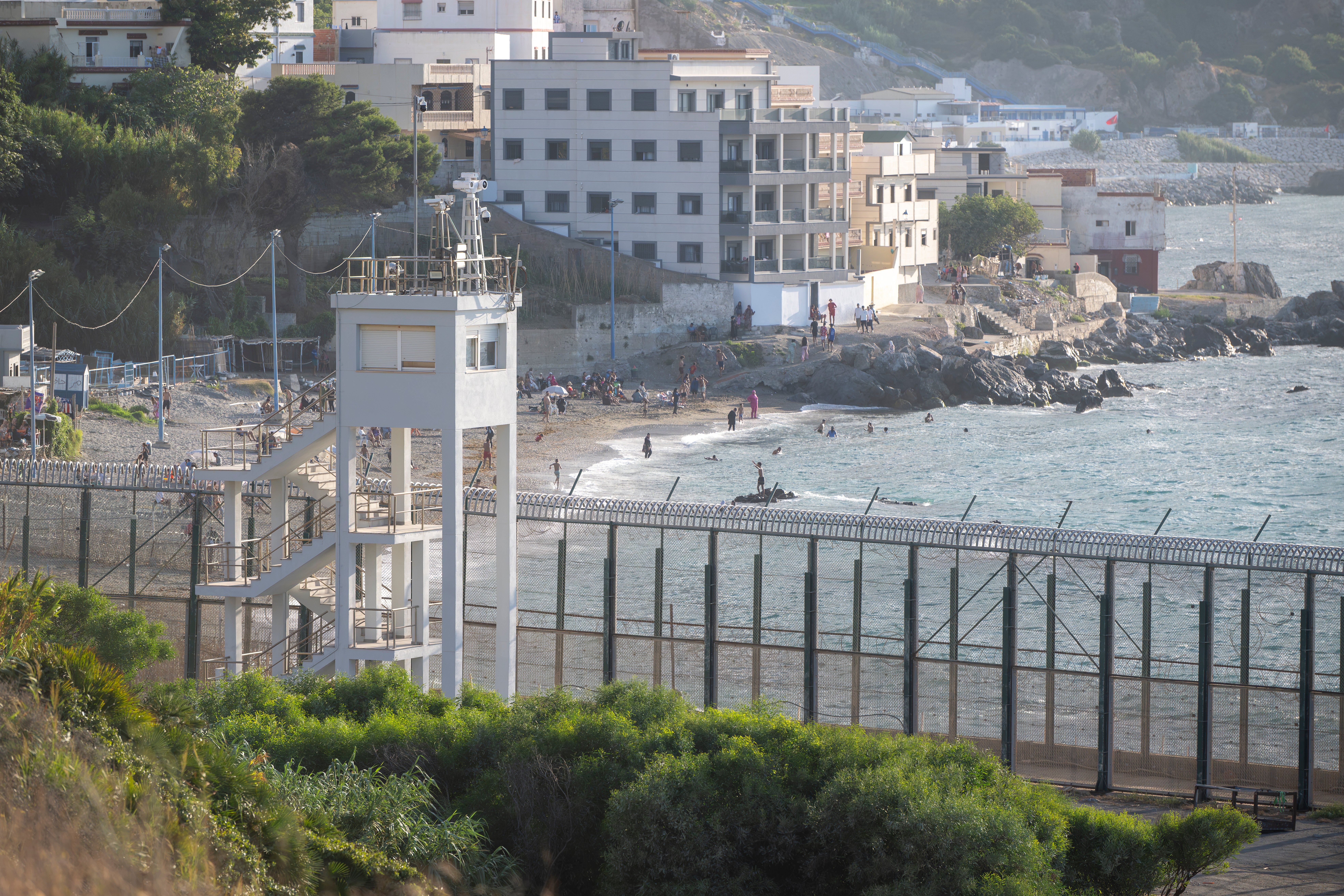 Frontera entre España y Marruecos, a 20 de agosto de 2026, en Ceuta (España). Frontera entre España y Marruecos, a 20 de agosto de 2026, en Ceuta (España).