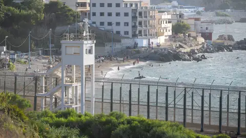Frontera entre España y Marruecos, a 20 de agosto de 2026, en Ceuta (España). Frontera entre España y Marruecos, a 20 de agosto de 2026, en Ceuta (España).