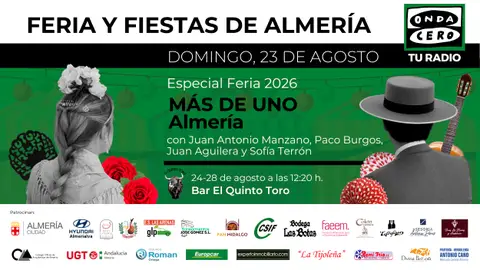 Feria de Almería 2026: los imprescindibles del 23 agosto Feria de Almería 2026: los imprescindibles del 23 agosto