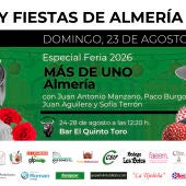 Feria de Almería 2026: los imprescindibles del 23 agosto