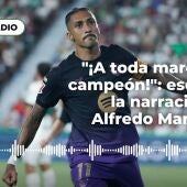 Raphinha marca el tercero ante el Elche. 