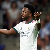 Vinicius durante el Espanyol - Real Madrid Vinicius durante el Espanyol - Real Madrid