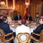 Pedro Sánchez y Mohamed VI durante un encuentro en Rabat en 2023