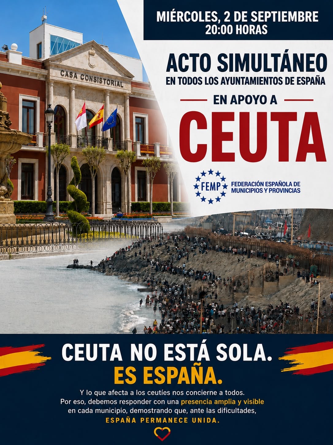 El PP de Valdepeñas media hora en la programación de las Fiestas de la Vendimia y el Vino para atender a la manifestación a favor de Ceuta El PP de Valdepeñas media hora en la programación de las Fiestas de la Vendimia y el Vino para atender a la manifestación a favor de Ceuta